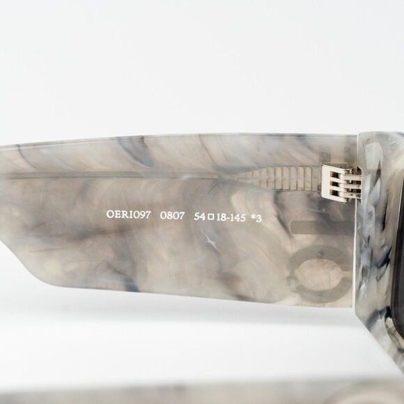 Off-White MILANO Women Sunglasses Marble Grey Square OERI097 0807 NEW AUTHENTIC main image 7